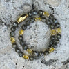 Wealth and Prosperity Double Wrap with Gold Accents