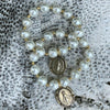 Miraculous Medal of the Blessed Mother Shines Bright on a Mother-of-Pearl Single Wrap - SIMPLY SOFIA