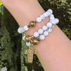 Jasper and Mother of Pearl Rosary - Simply Sofia