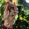 Smokey Quartz + Matte Flower Agate Wrist Rosary - Simple Sofia